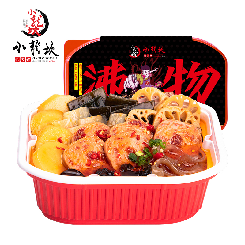 小龙坎沸物麻辣午餐肉自热火锅390G自助自煮小火锅