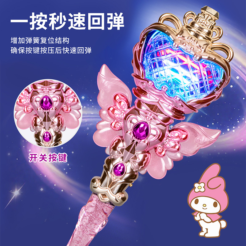 公主水晶权杖女孩发光仙女棒音乐闪光魔法棒过家家圣诞节礼物3750高清大图