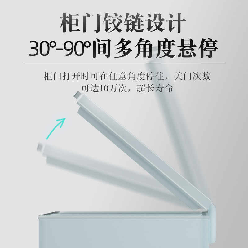 松氏 BC/BD-398 280L卧式冰柜商用大容量保鲜冷冻柜两用冷柜小冰柜 超低温冰箱 高端工程款