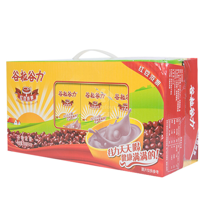 谷粒谷力 红豆浓浆 含乳饮料 250ml*16/箱 箱装