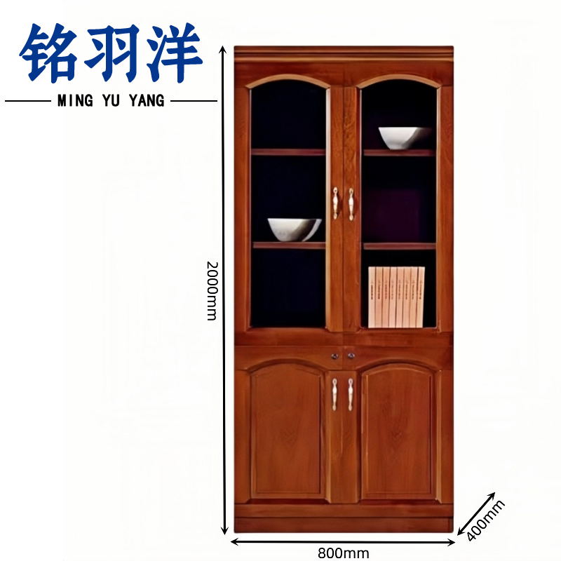 铭羽洋落地书柜800*400*2000mm台高清大图