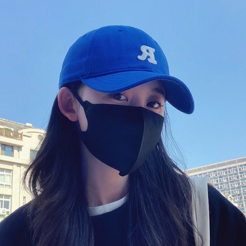 蓝色棒球帽黑胶太阳帽女夏季新款遮阳防晒防紫外线渔夫帽子遮脸遮阳百搭高清大图