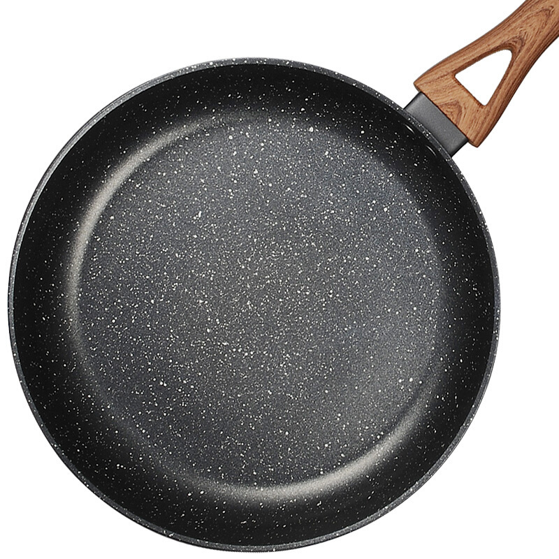 爱仕达 平底锅/煎锅 不粘锅 麦饭石色 28CM煎锅锅具通用煎盘 26CM带盖