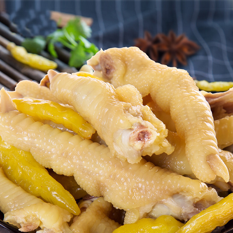 包邮品品逗嘴泡椒凤爪150g/袋小包装香辣鸡爪子零食 山椒味2包