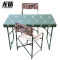 龙盾1.1米桌椅 野外训练军绿色便携式塑胶指挥桌丛林 荒漠 水墨纹(1桌2椅)