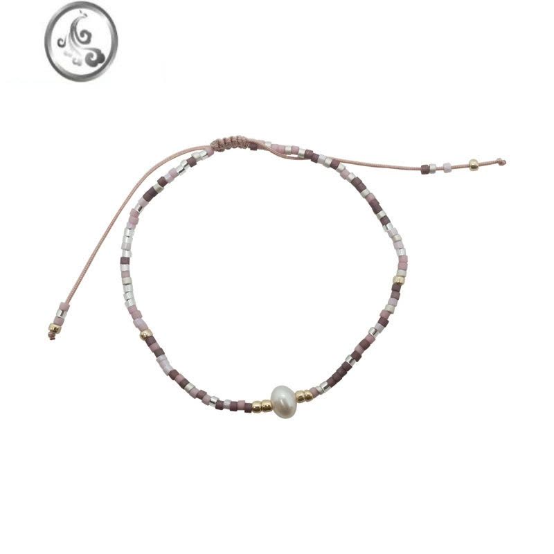 JiMi叠戴串珠手链女夏简约ins小众设计可爱手饰品高级感冷淡风手串潮图片