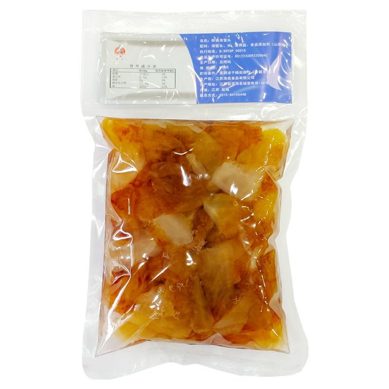 [江苏乡村振兴][财政集采][滨海]海苑即食海蜇头(红头) 500g*1袋