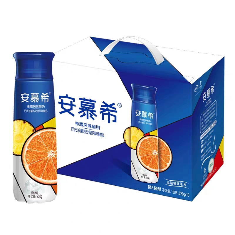 伊利安慕希高端畅饮希腊风味酸奶果肉型橙凤梨味230g10瓶参数