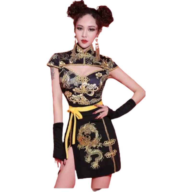 惠铁工装舞蹈服演出服定制套高清大图