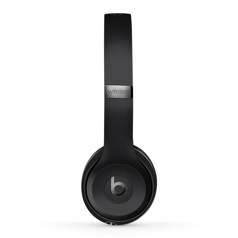 Beats Solo3 Wireless 无线蓝牙耳机 头戴式蓝牙耳机 带麦可通话跑步运动耳机 黑色