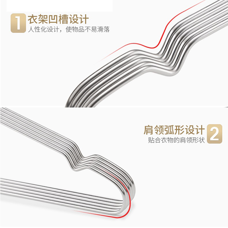不锈钢衣架(5只)