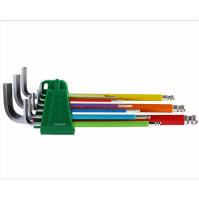 世达 SATA 80106CH 世达 彩虹系列特长球头内六角扳手2.5MM 80106CH 1个高清大图