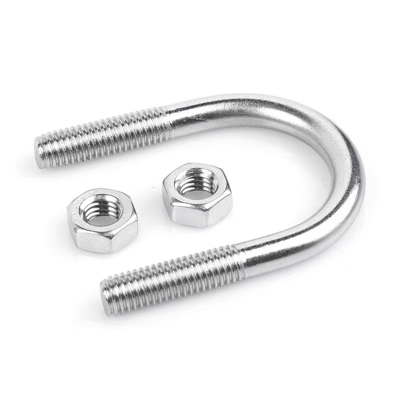 中锦科技 不锈钢U形螺丝U型卡管夹固定管卡 M6*12mm 套高清大图