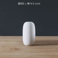 现代简约白色陶瓷花瓶北欧客厅创意干花插花器家居饰品软装饰摆件 A款