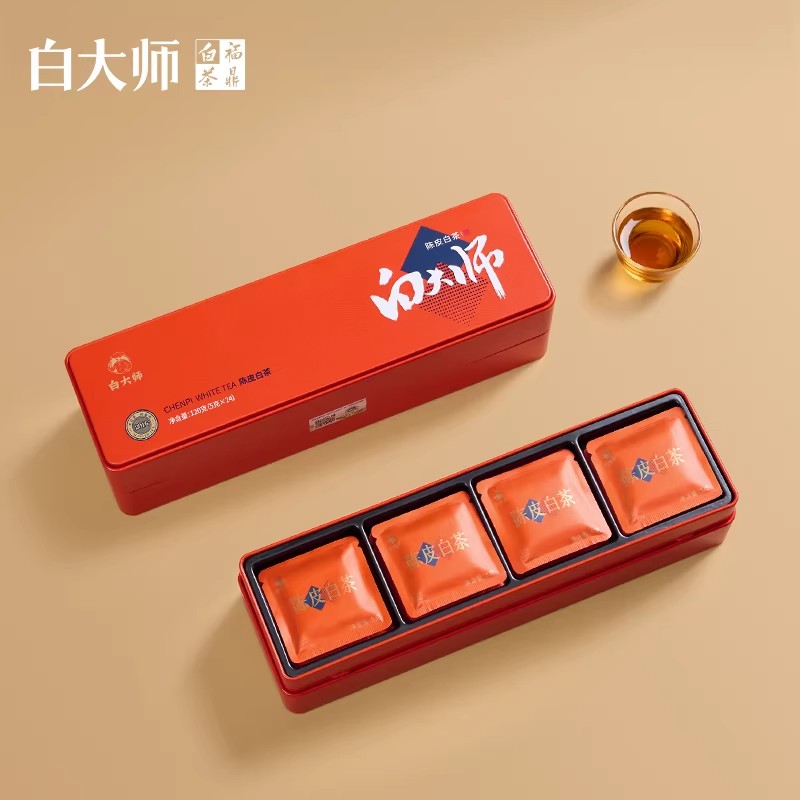 白大师刚柔并济2016年陈皮白茶饼干茶240克(120克*2 盒)高清大图