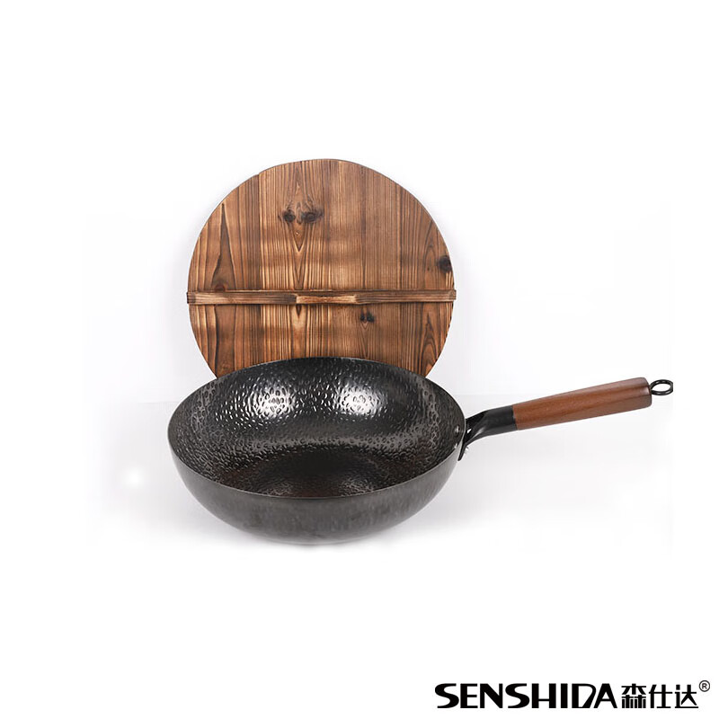 森仕达(SENSHIDA)德仕手工锻打铁锅(无盖)SSD-313高清大图