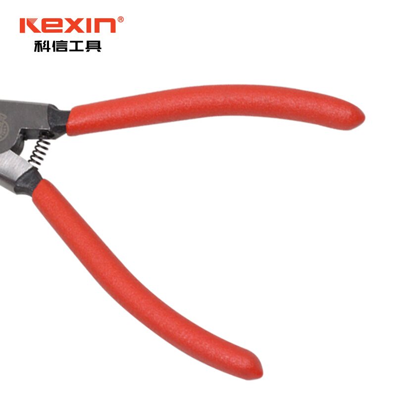 科信(kexin)7英寸外卡轴用弯口卡簧钳 挡圈钳 弹簧钳 KX140074