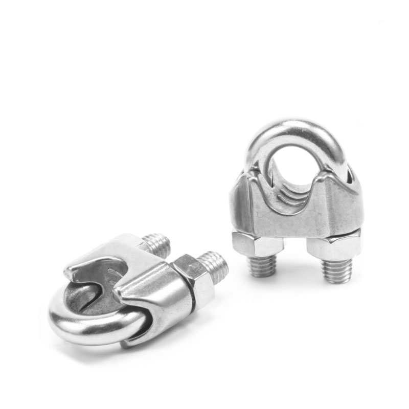 钢丝绳卡子钢丝绳卡头U型卡子线绳紧固用轧头304不锈钢 M3 个高清大图