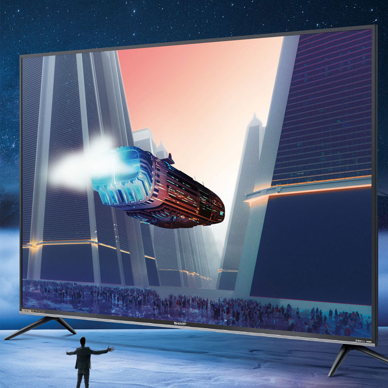 sharp夏普60b3rm60英寸4k超高清人工智能语音家用液晶电视机黑色单位