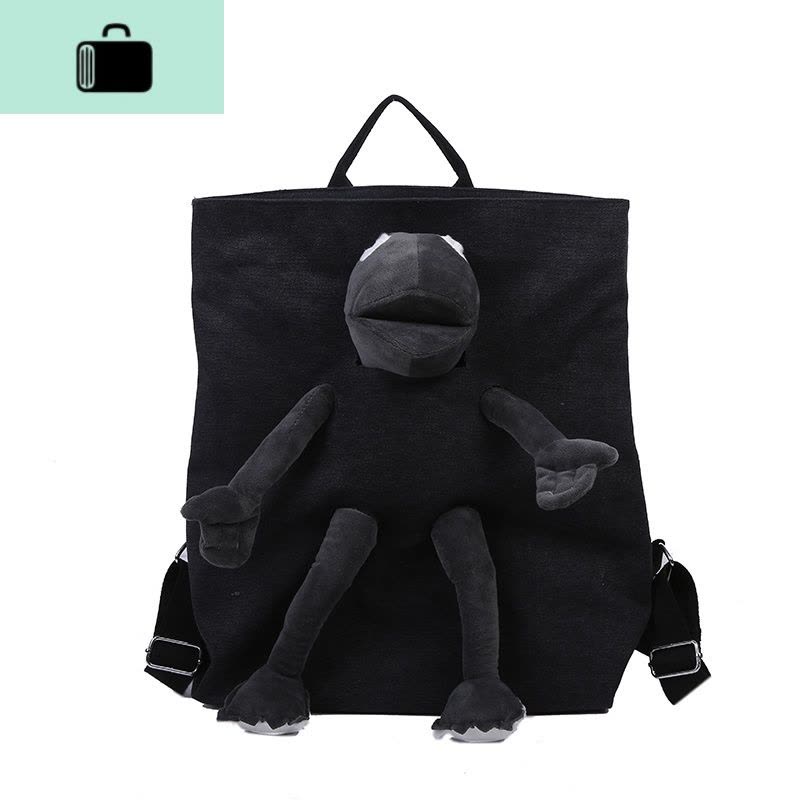 书包女韩版高中原宿ulzzang学生ins帆布大容量2020新款双肩背包女NEW LAKE女手包图片