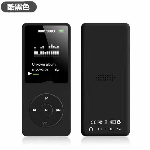 mp3随身听歌词同步有屏外响mp4播放器小说听力视频插卡mp4