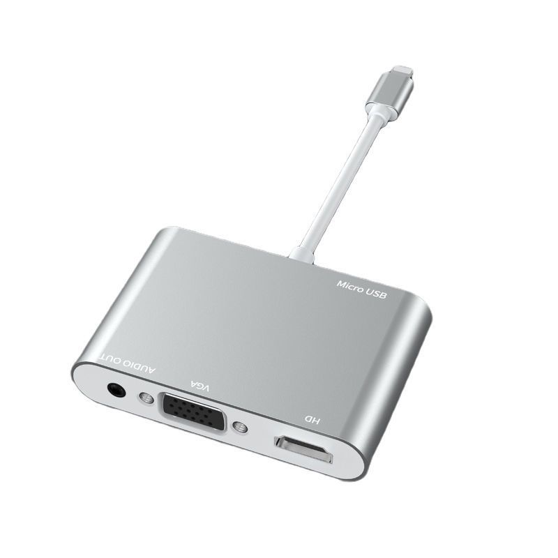 lighting转HDMI和VGA 苹果通用高清iPhone转换器hdmi拓展 lighting转接头ipad扩展坞vg