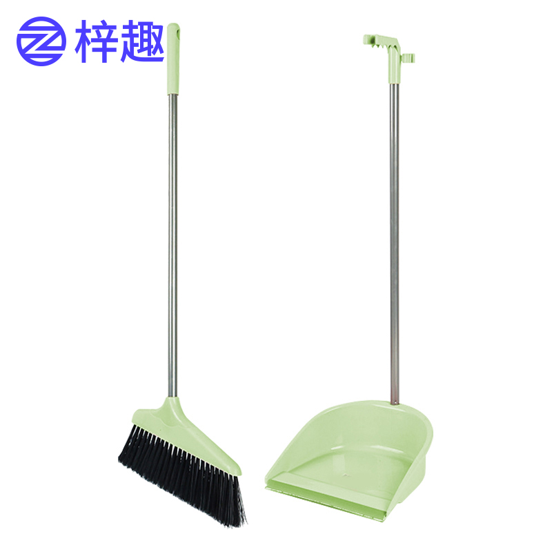 梓趣 扫帚簸箕套装 绿 套高清大图