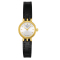 天梭(TISSOT)时尚系列真皮金框女士石英手表T058.009.36.031.00