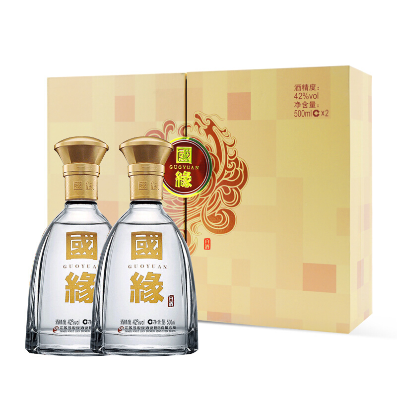 今世缘 国缘对开 42度 500ml*2瓶 幽雅醇厚型 礼盒装 白酒高清大图