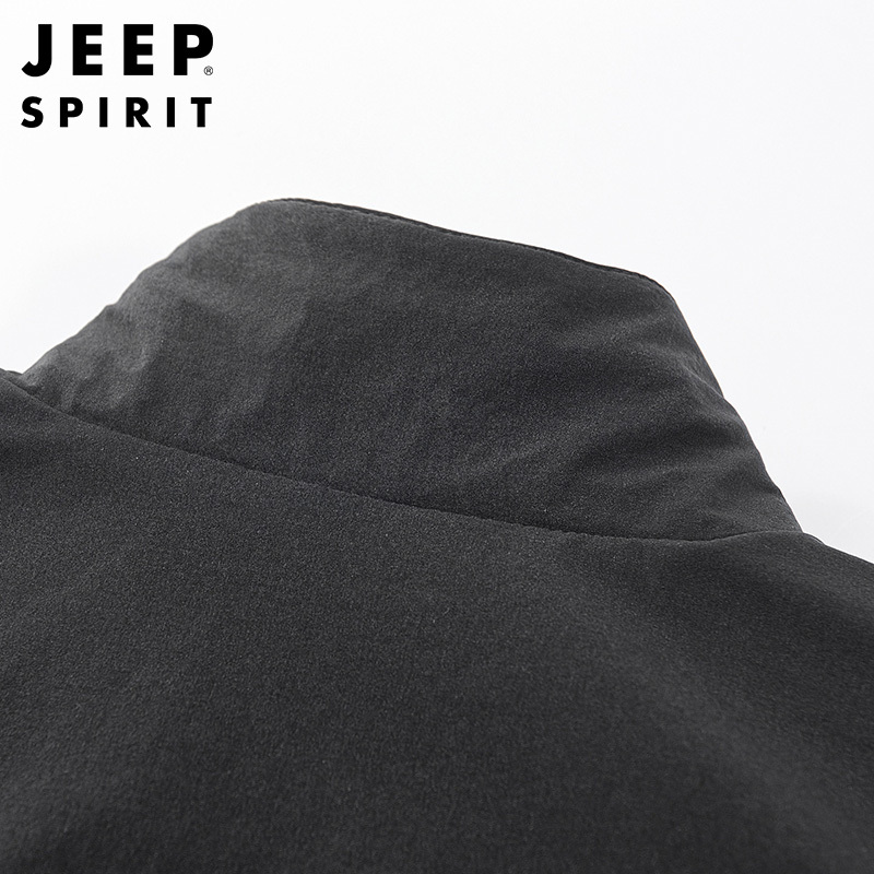 JEEP SPIRIT吉普春秋新款男士夹克户外立领速干防风外套微弹简约百搭户外上衣