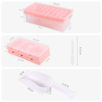 雪糕模具硅胶冰棒冰格模具制冰盒自制家用冰淇淋可爱冰棒冰棍DIY 冰格+两个雪糕模具