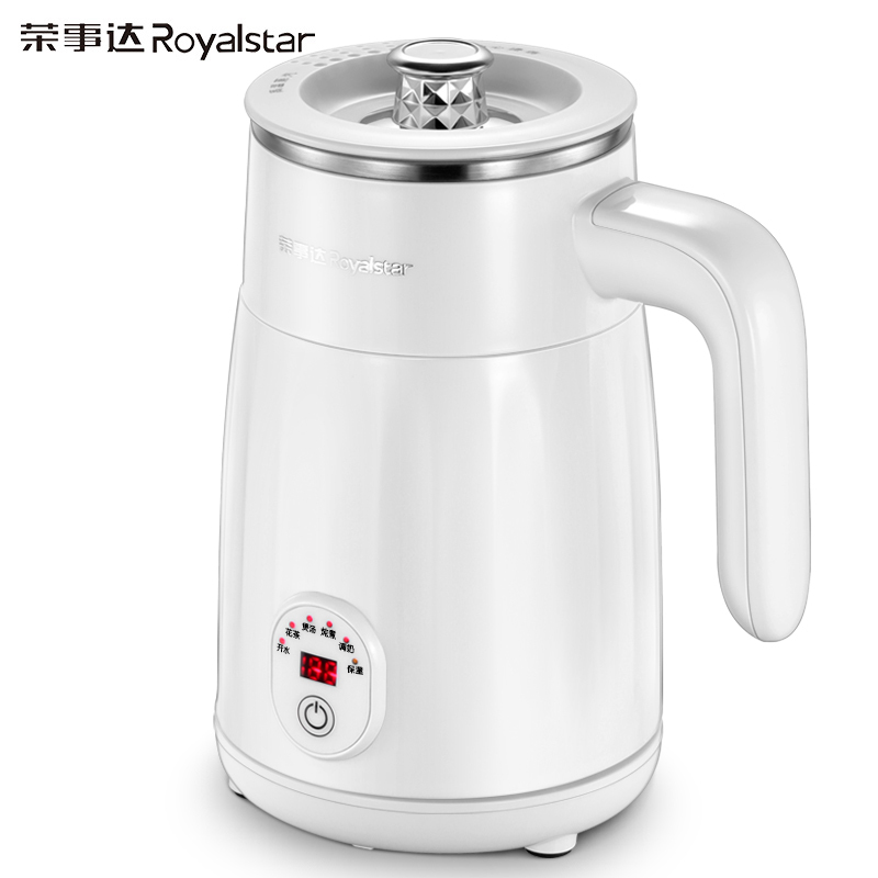 荣事达(Royalstar)电热水壶YSC06R一键保温双层防烫可拆卸上盖0.6L电水壶国产温控器塑料外壳