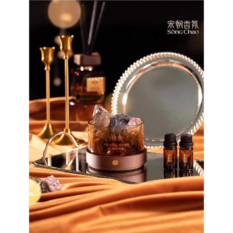 宋朝雅奢扩香石香氛礼盒定制(喜来登/希尔顿/威斯汀/茶与桂四种香味可选)高清大图