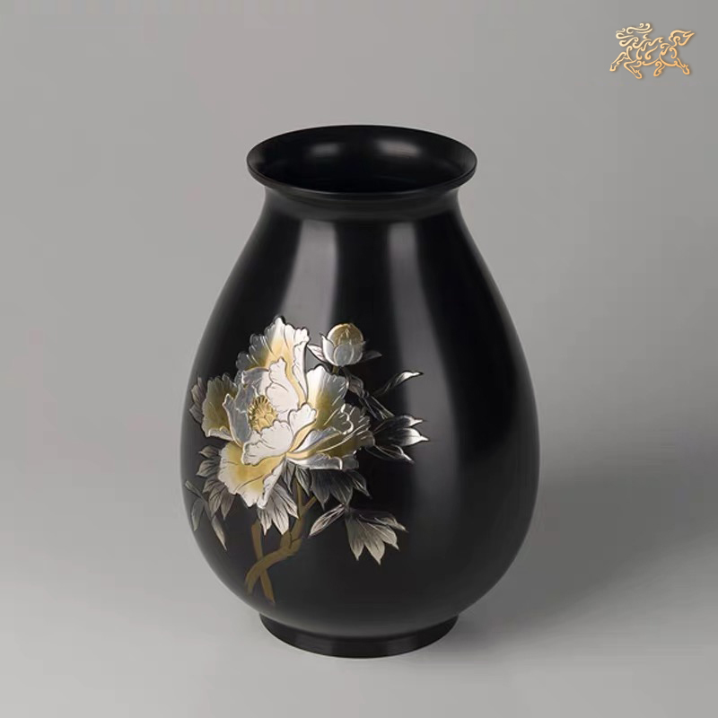 美帮汇全铜摆件《高冈铜器之荣福》铜工艺品 家居饰品花瓶高清大图