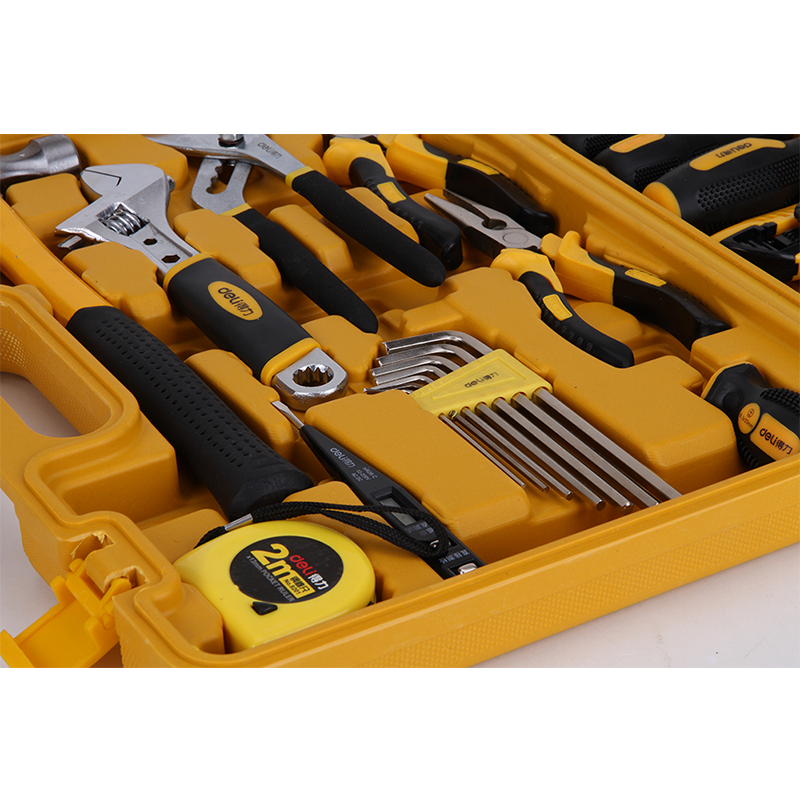 得力 3701 多用途组合工具箱16件套工 具组合套装 维修五金工具套装