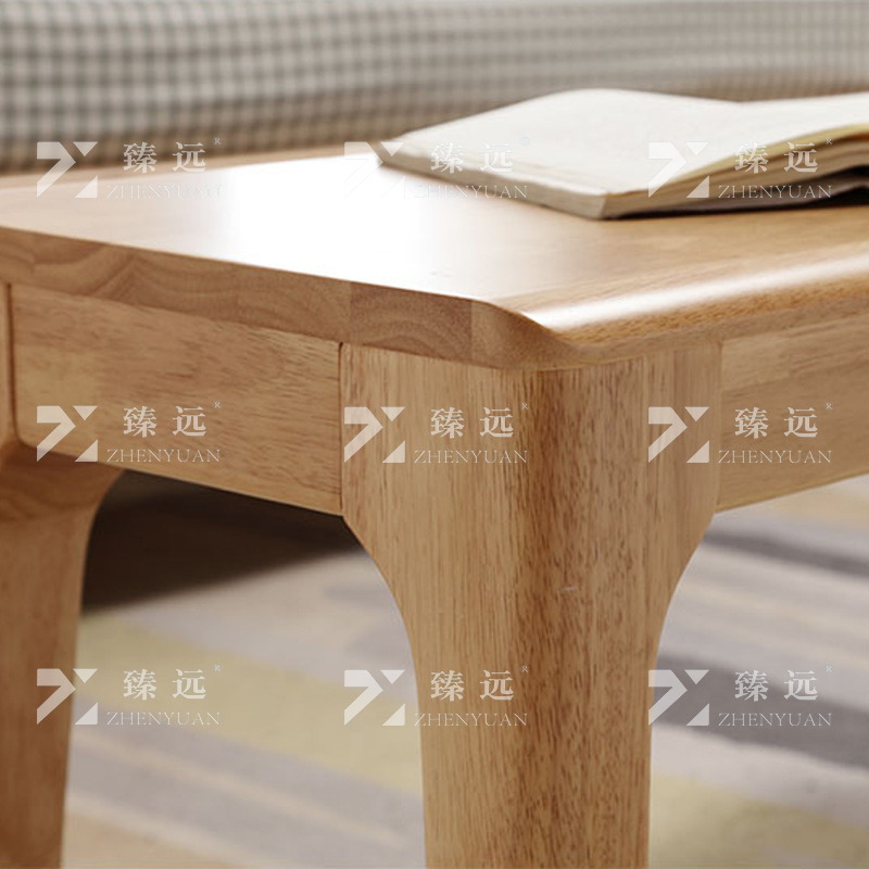 臻远ZY3121621全实木长条凳餐桌凳换鞋凳床尾凳原木色1.5米