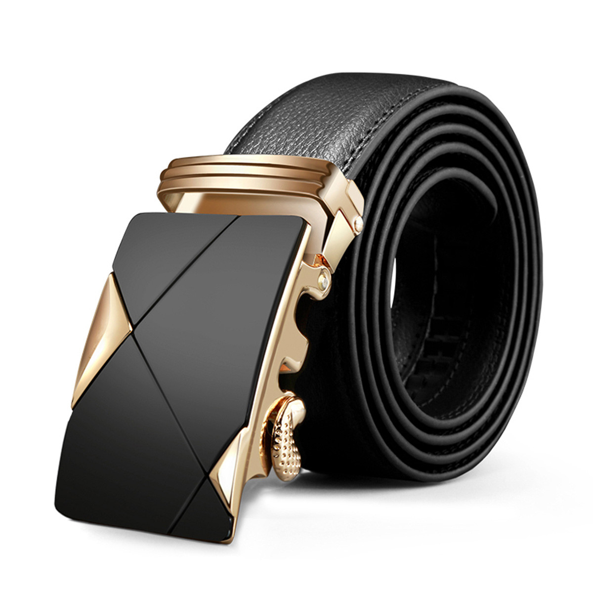 【顺丰配送】裤带裤腰带真皮送男友生日礼物扣头自动扣男式腰带男士