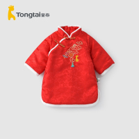 童泰(TONGTAI)2021年款秋冬儿童棉衣1-4岁女宝宝国风刺绣棉旗袍旗袍裙儿童旗袍