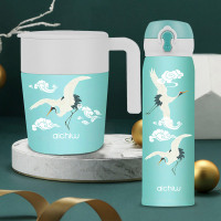 爱奇屋304不锈钢保温杯 珠光绿 AI-T32