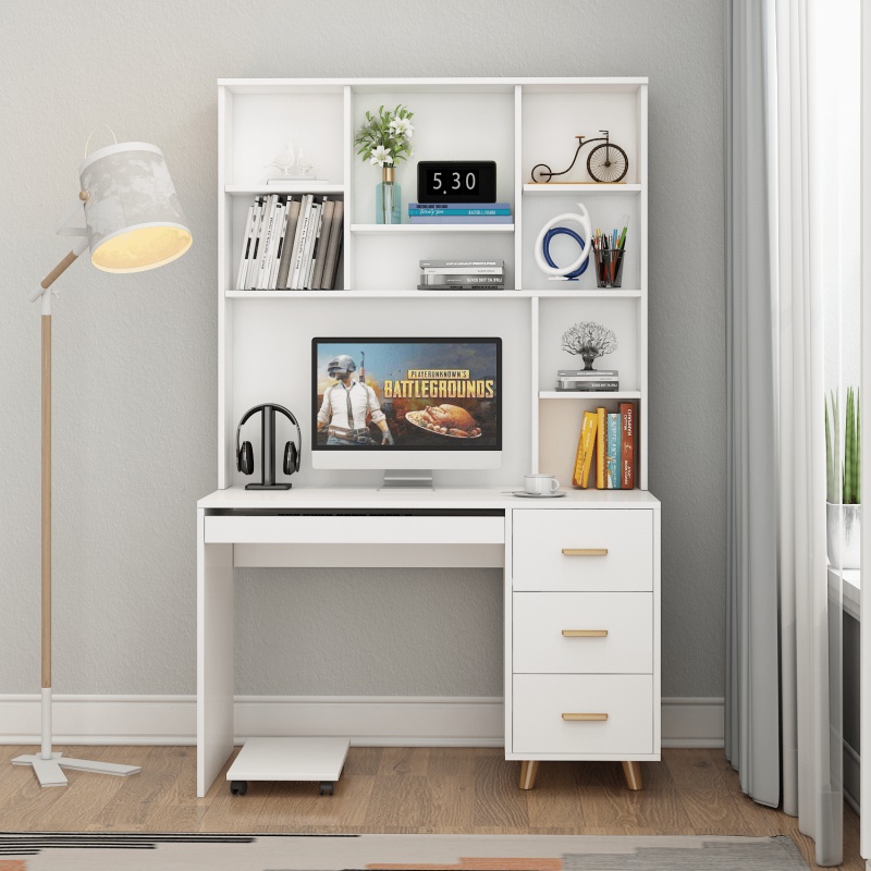 欧若凡桌子简约现代美式家具实木书桌loft电脑台式桌家用写字简易办公