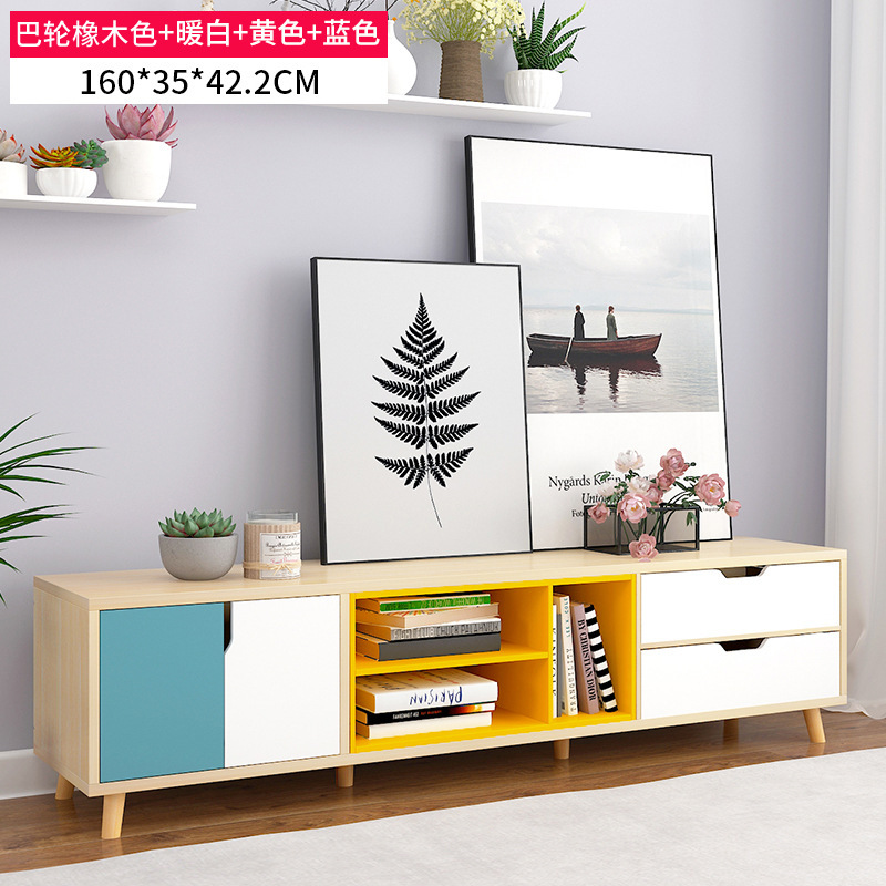 弘拜 电视柜欧式视听柜 茶几现代简约客厅家具套装组合小户型储物柜地柜