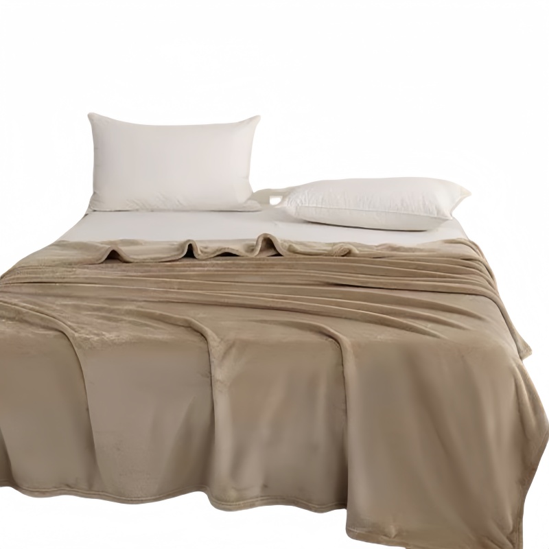 铭思沃毛毯200*230cm条米咖高清大图