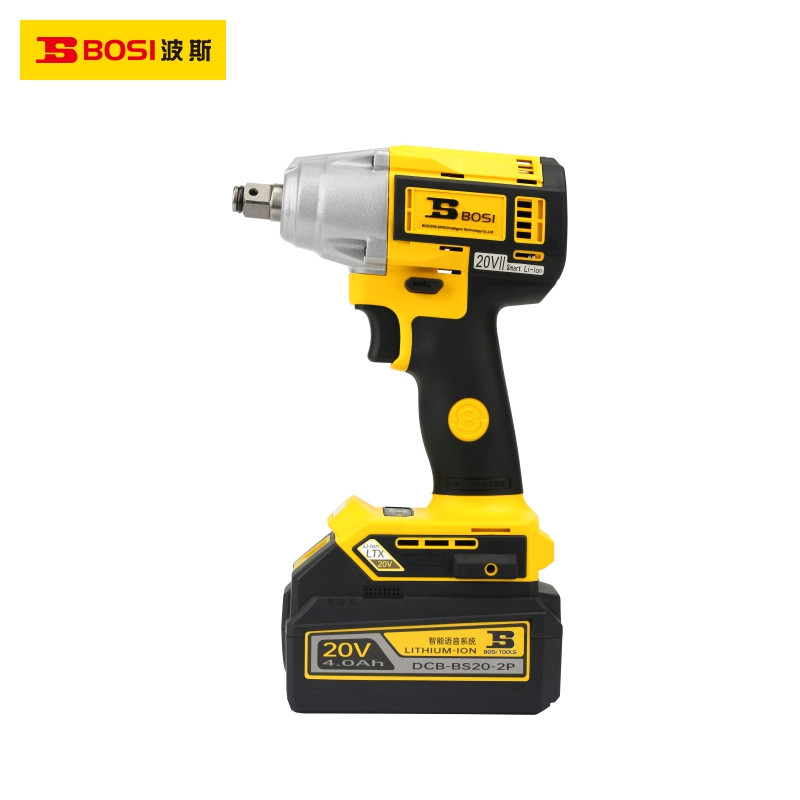 波斯(BOSI)无刷锂电扳手(20v/4.0Ah(双电)BS660180)台高清大图