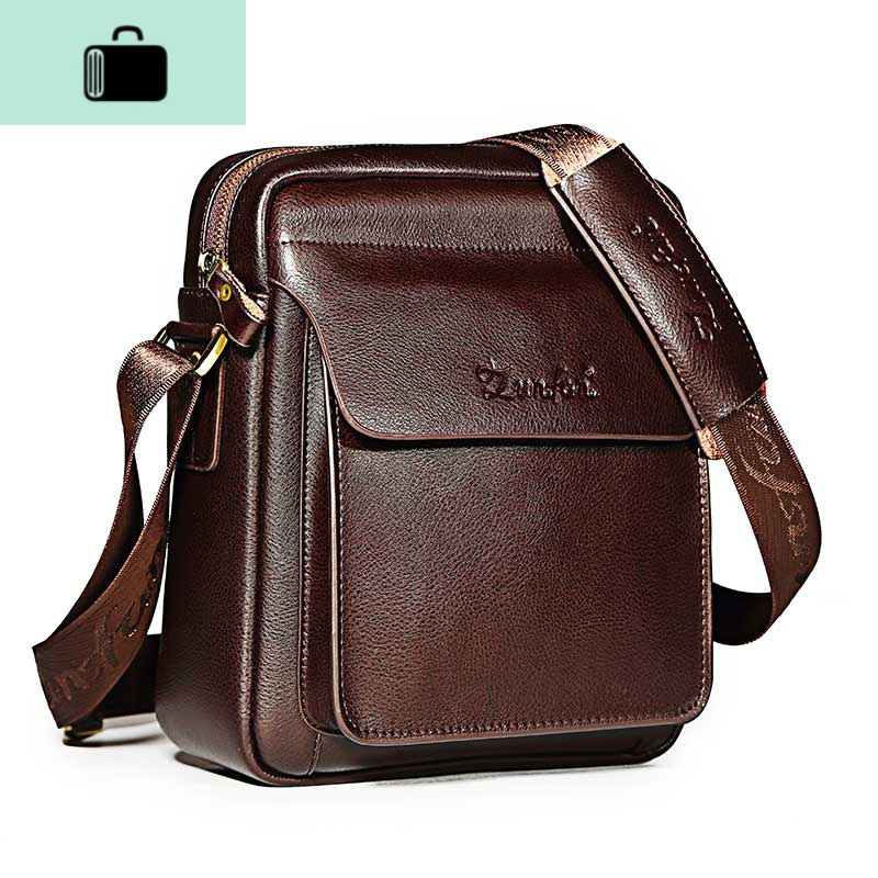 皮包包男包斜挎包男士小背包单肩包头层牛皮包男式挂包迷你newlake