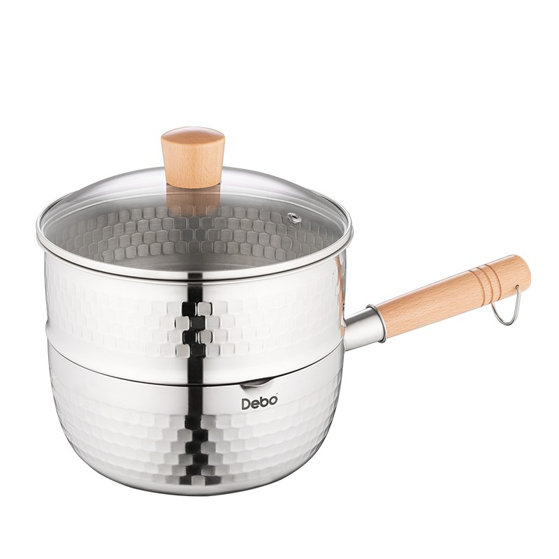 德铂奶锅20cm导热迅速木纹手柄稳固牢靠清洗便捷DEP-803高清大图