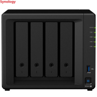群晖(Synology)DS918+4盘位四核心NAS网络存储服务器磁盘阵列24TB企业级SATA硬盘千兆端口不规则体
