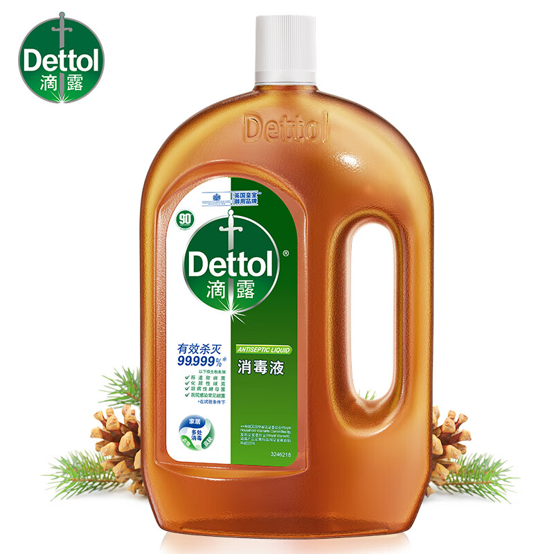 滴露(Dettol)消毒液1.8L 家用衣物除菌液 衣服洗衣机地板杀菌除螨水 非84酒精 消毒液1.8L*1瓶高清大图