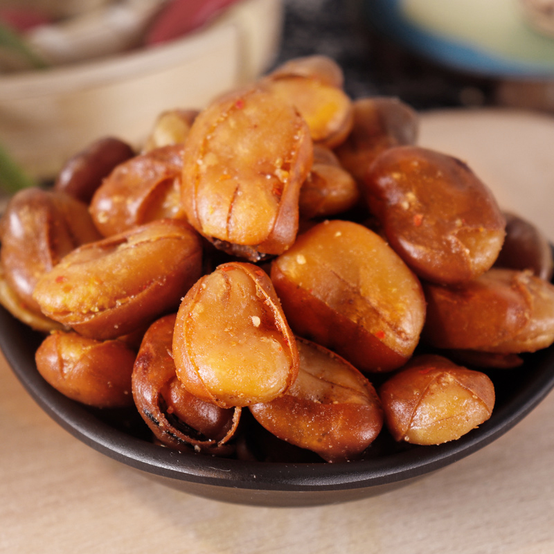 [第2件半价]盏果 麻辣味蚕豆罐装/220g兰花豆 零食小吃休闲食品牛肉味香辣兰花豆油炸香酥