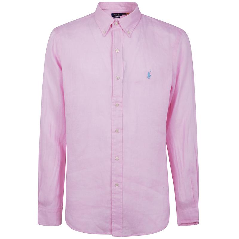 polo ralph lauren男士纯亚麻长袖衬衫透气休闲商务衬衣高清大图