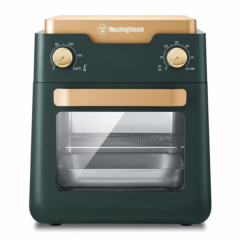 西屋(Westinghouse) 空气炸锅多功能家用12升薯条机披萨蛋挞全自动控温烤炉 WAF-LZ1211E 墨绿